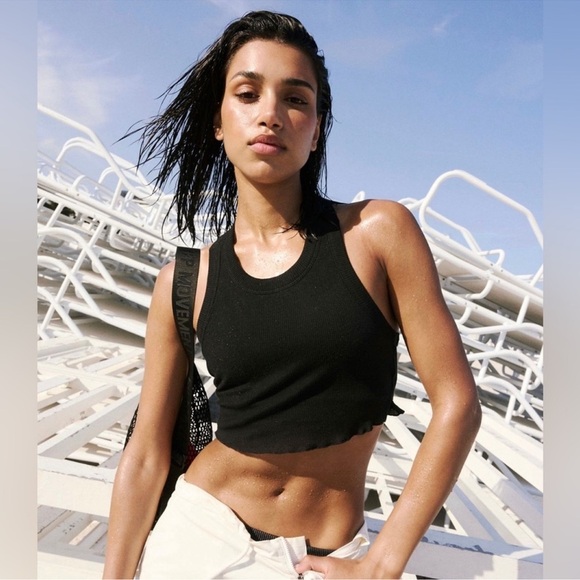 Free People Feels Like Summer Crop Black XS - Picture 2 of 12